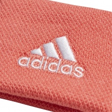 adidas Sweatband Wrist Small #22 coral red - 2 pieces